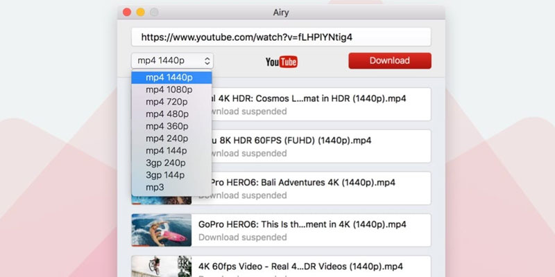 airy youtube downloader for mac. airy for mac. ...